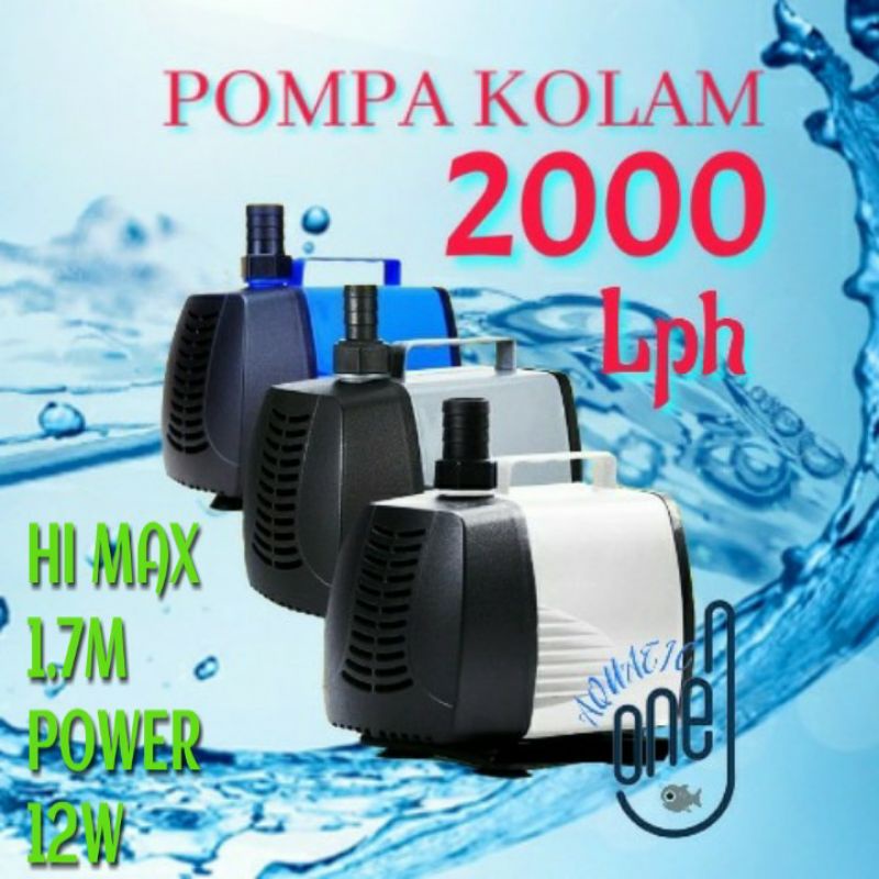 mesin pompa filter submersible kolam aquarium 2000 Lph 103 waterpump hidroponik water pump low watt