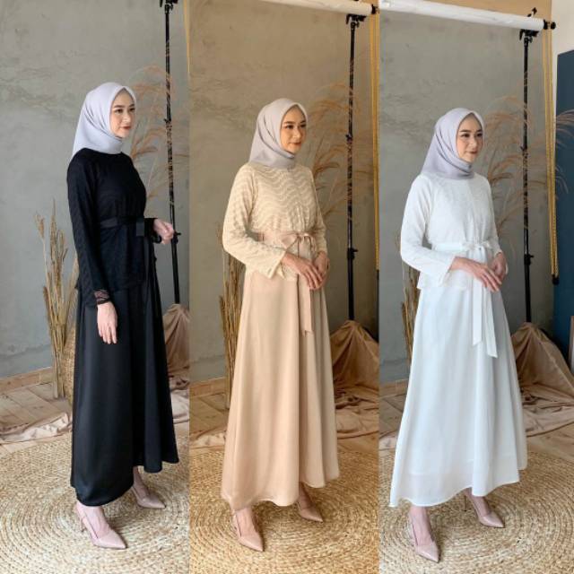 Zyta dress warna nude size s
