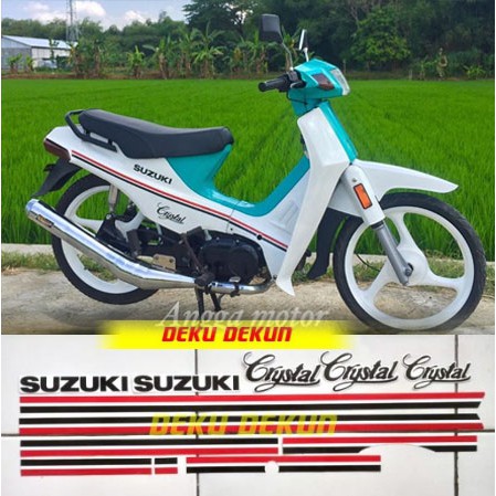 STRIPING SUZUKI CRYSTAL PUTIH TAHUN 90