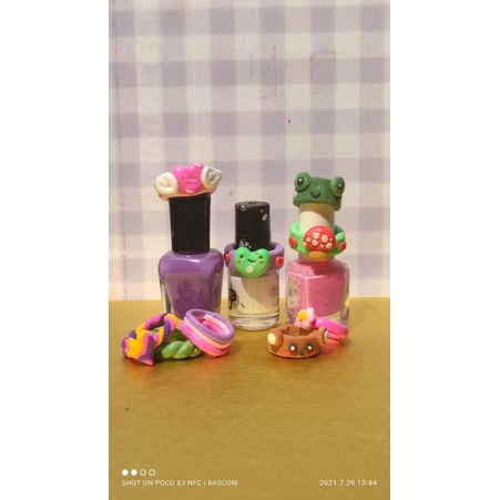 clay rings ( motif/gambar custom)clay ring lucu / indie kid sotf clay