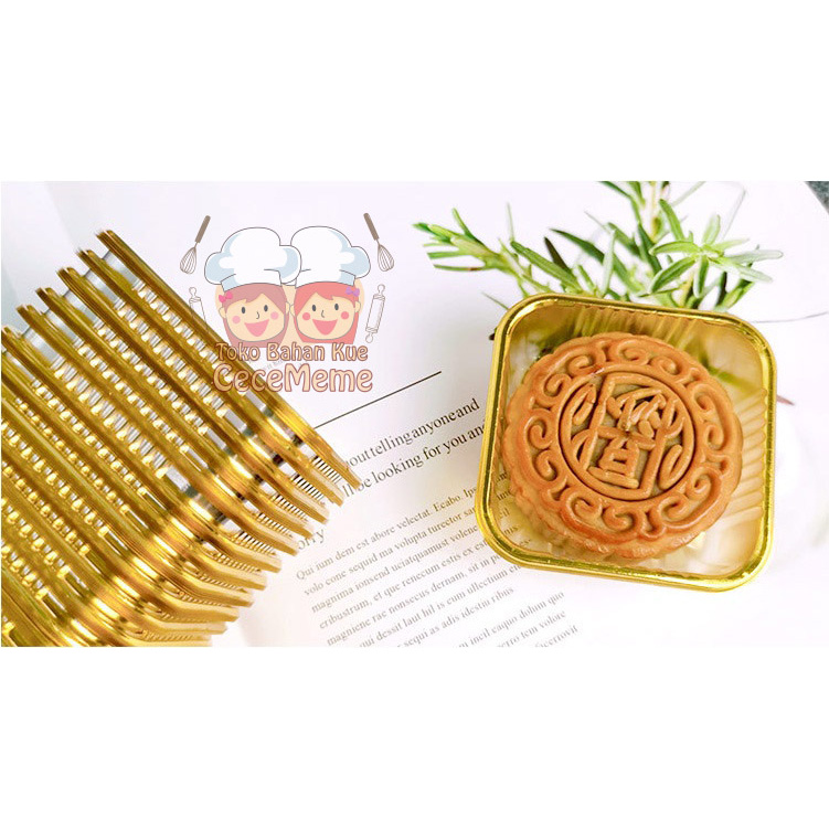 Tray Mooncake Kue Bulan 50gr Mika Tempat Puding Jelly Pia Shanghai Ecer Grosir