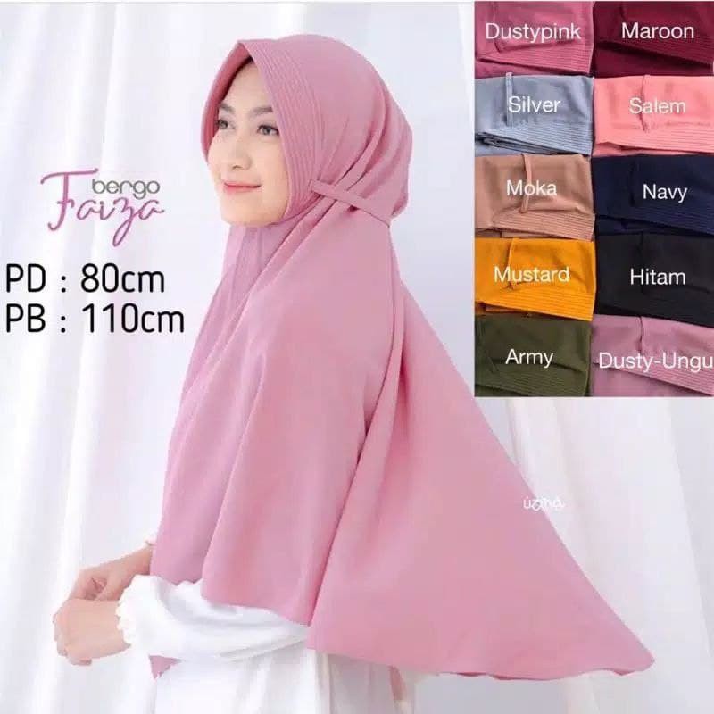 Hijab bergo tali pet jumbo / bergo maryam pet jumbo