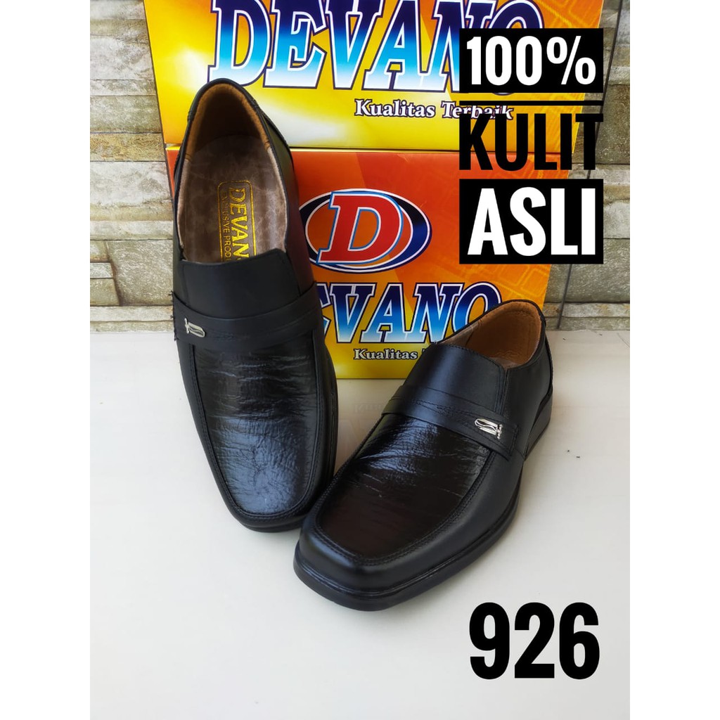 Sepatu DEVANO 926 kantor Pantofel kickers kulit asli pria dinas kerja murah