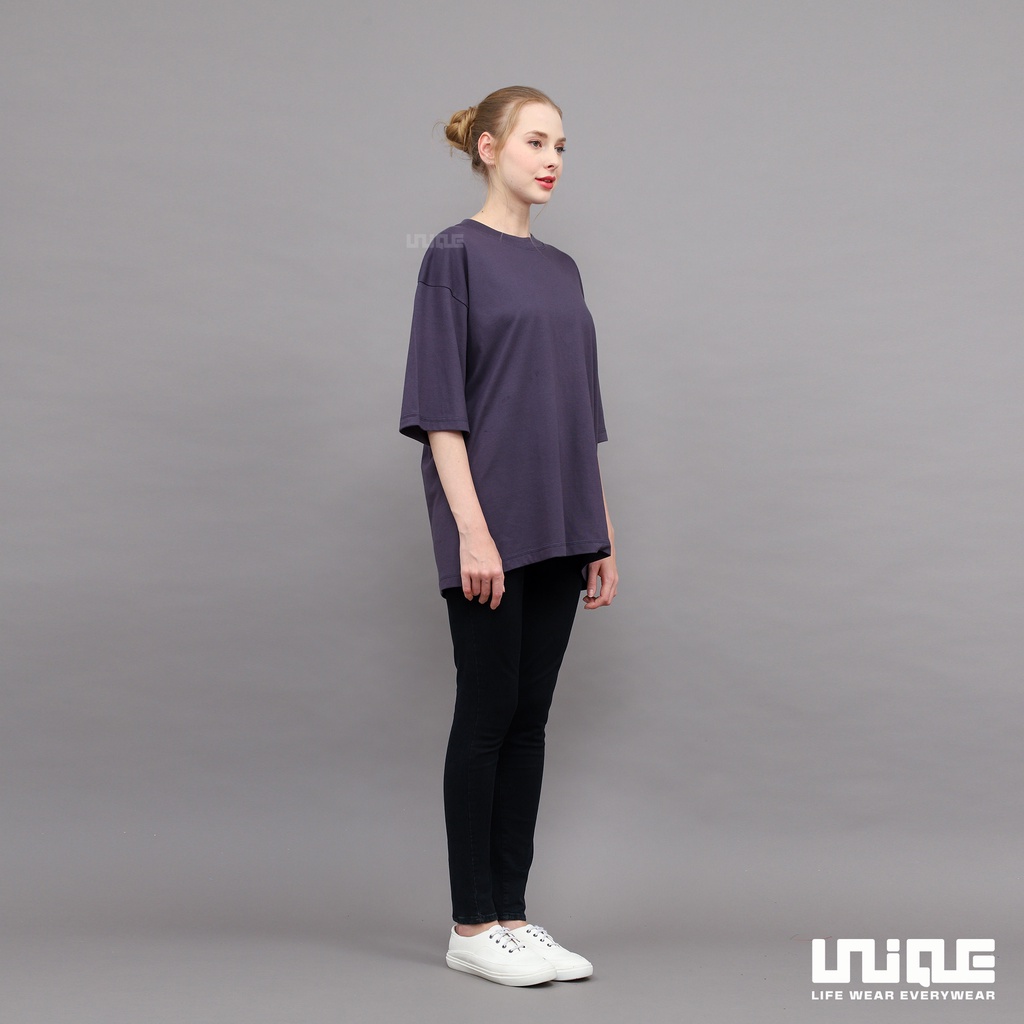 UNIQUE - (Basic Series) Kaos Polos Oversize Basic Grey Stone