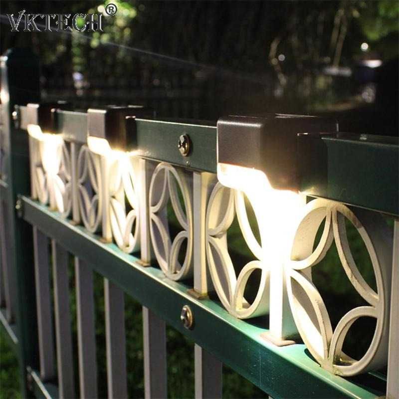 TaffLED ( 4pcs ) Lampu Tangga Lampu Pagar Lampu Taman  Lampu Siku Anti Air Solar Waterproof IP44 Warm White 4 PCS