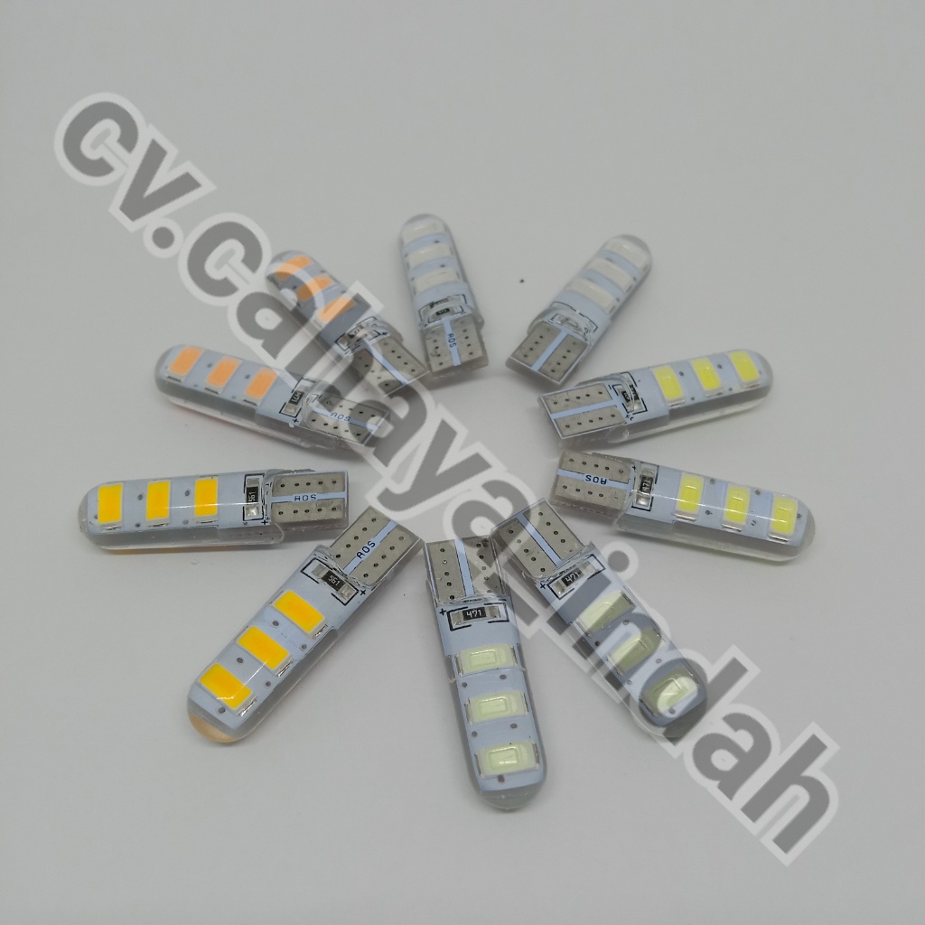 LAMPU KOTA SENJA LED T10 6 LED 24 VOLT DAN 12 VOLT BUS TRUK NYALA MANTENG DIAM
