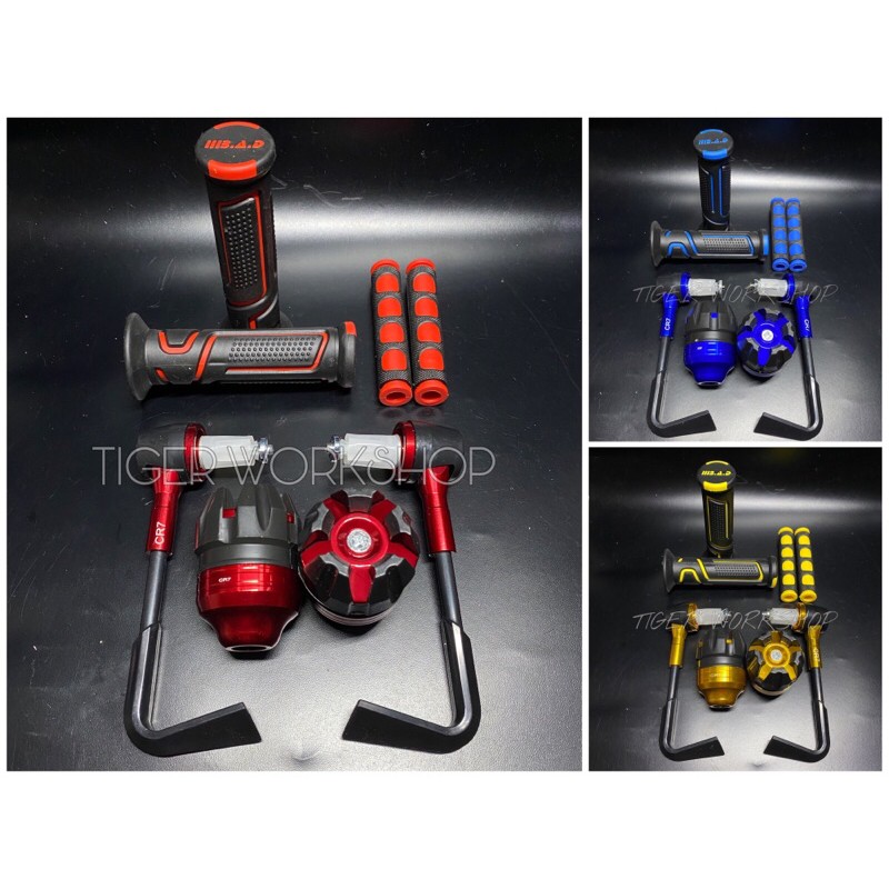 Handgrip B.A.D Robot+Proguard L+Jalu As+Karet Handle Harga 1 Paket Sesuai Foto