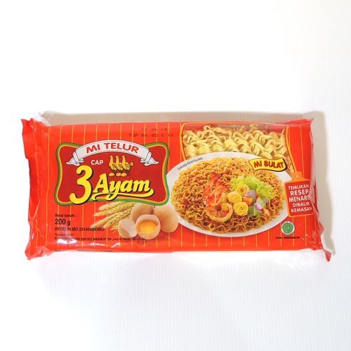 

MIE TELOR 3 AYAM MERAH 200GR