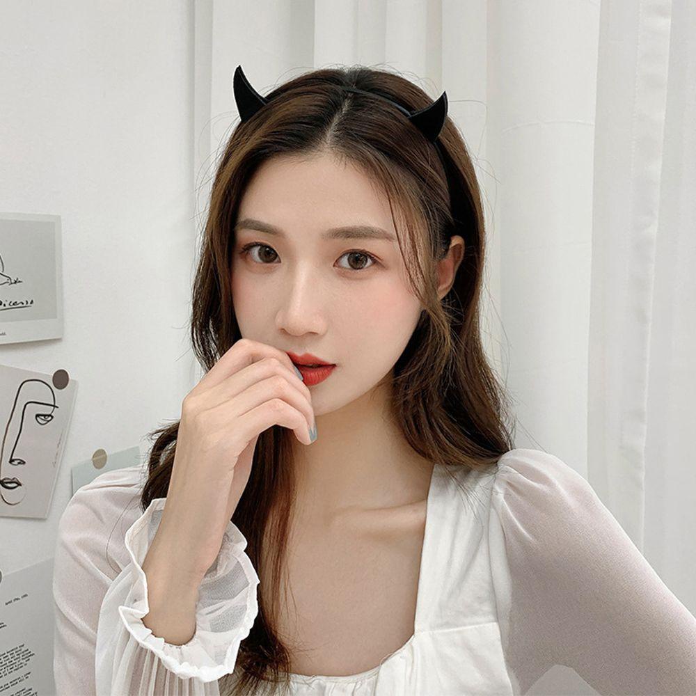 Bando Desain Labu Devil Wings Spider Halloween Non slip Untuk Wanita