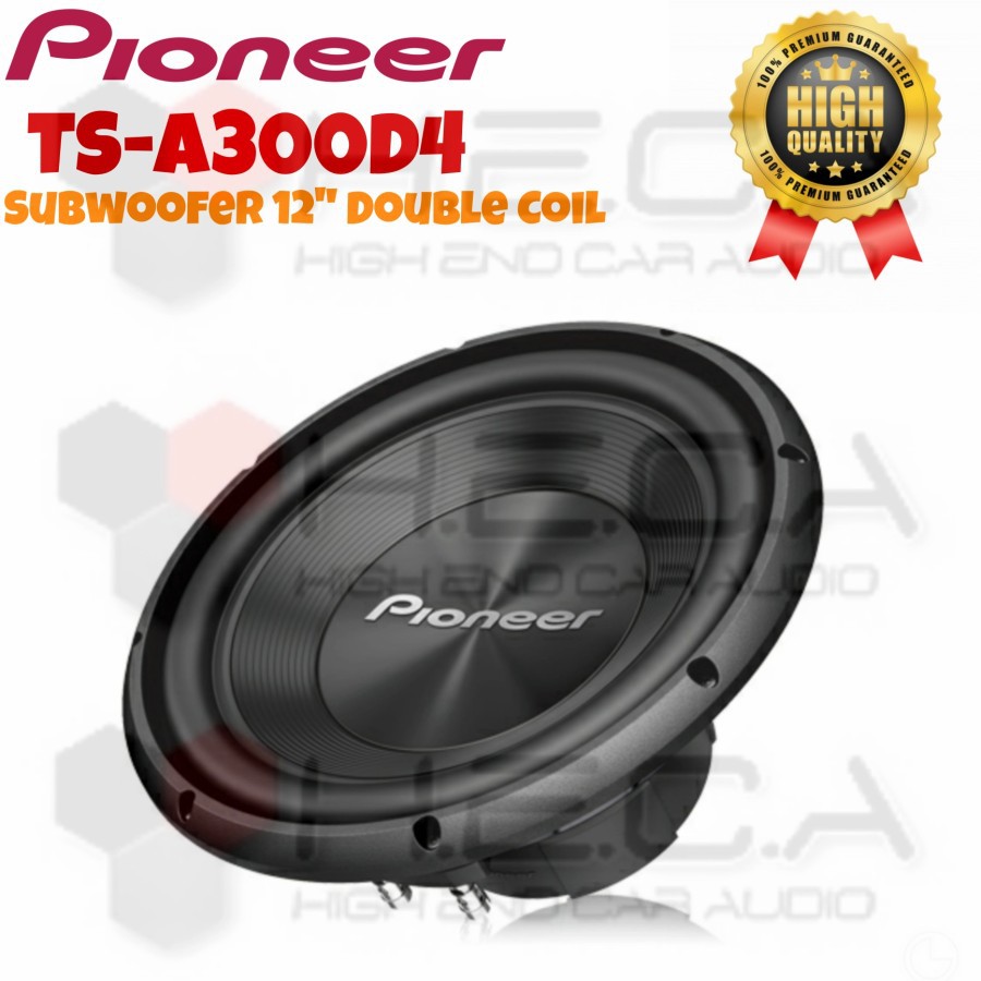 PIONEER TS-A300D4 Subwoofer Pasif 12" Bass Sub 12 inch Mobil Audio