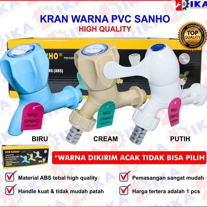 Kran air PVC SANHO / Kran Tembok Plastik / Kran Air Murah TERHEBOH