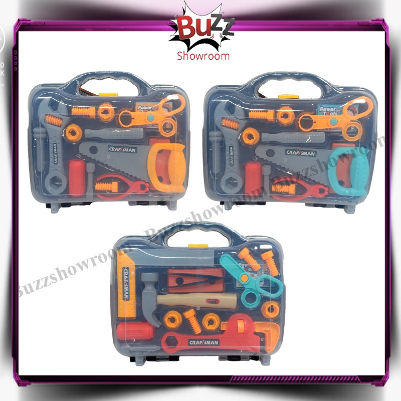 ToolBox Anak Tools set toys mainan alat perkakas obeng Tool Box Koper