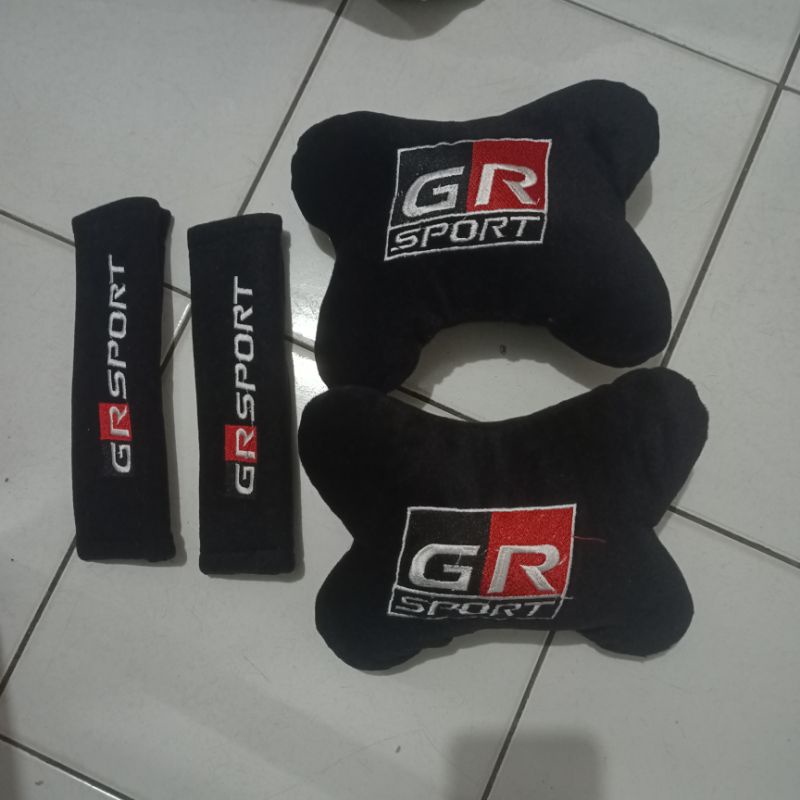 Bantal Mobil GR sport bantal jok mobil seatbelt sabuk mobil