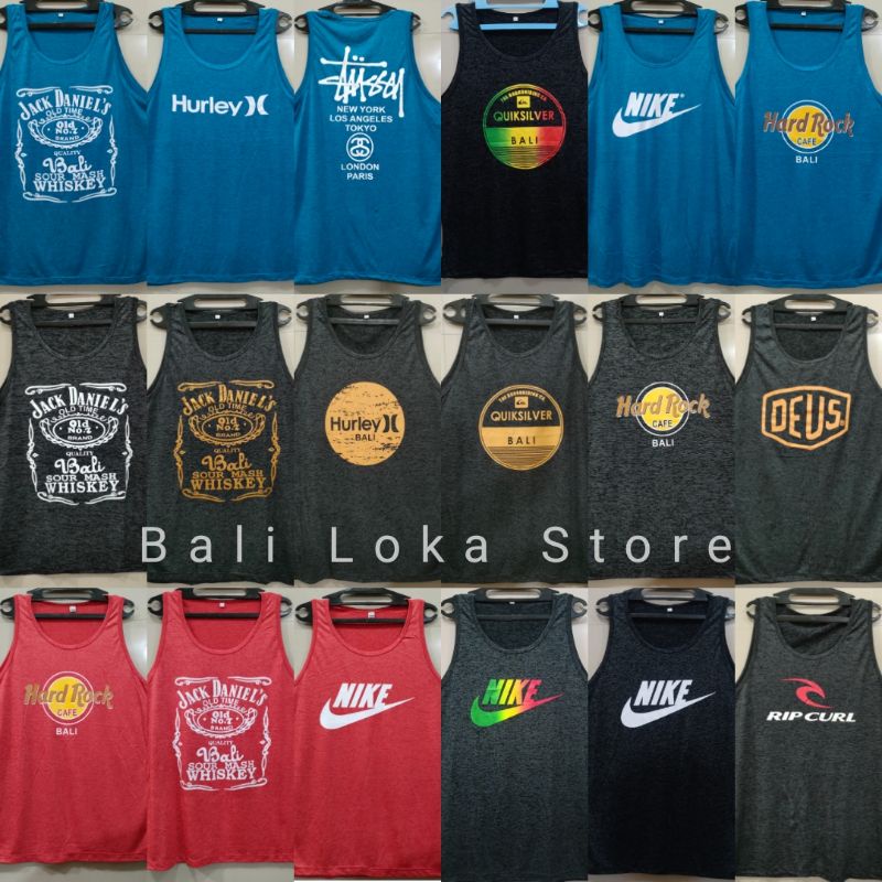 KAOS SINGLET BALI KAIN SERAT XXXL/JUMBO BALI LOKA