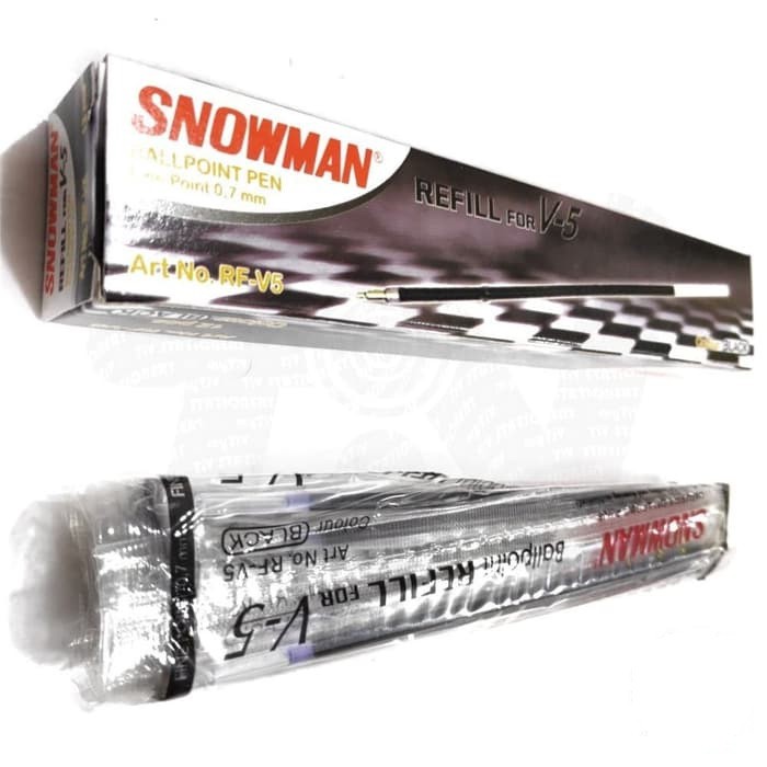 

REFILL BALLPEN PEN PULPEN BOLPOIN SNOWMAN RFV5 UNTUK V5 HITAM