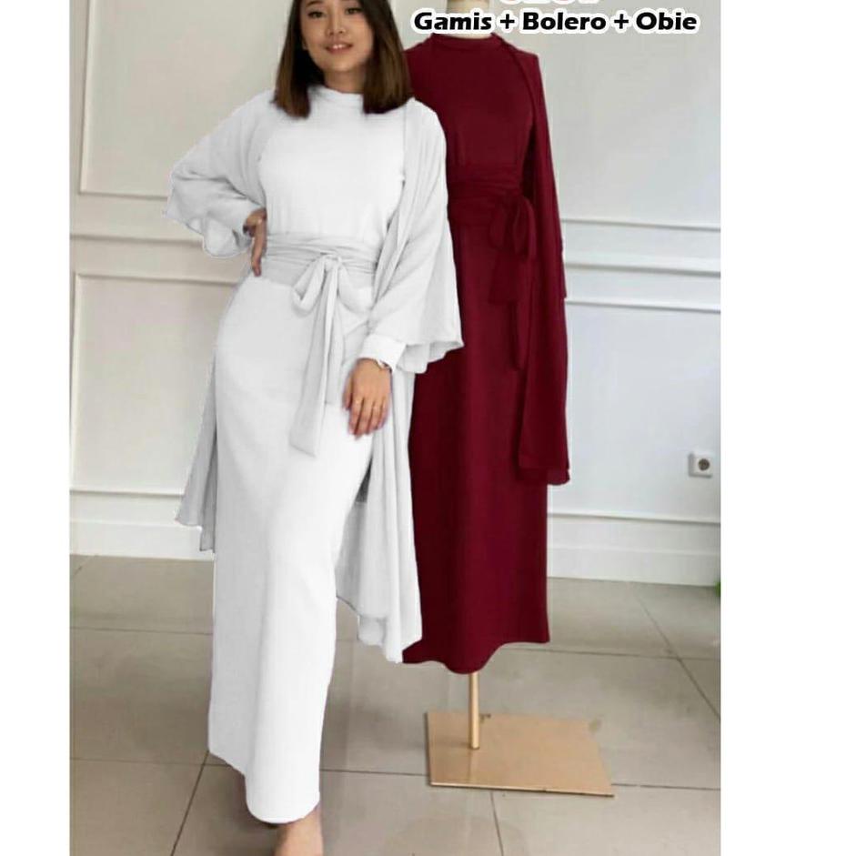 626#gamis+bolero+obie/dress muslim/dress bolero/fashion muslim wanita ♪