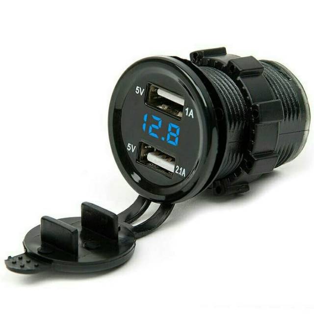 Charger hp di motor +voltmeter