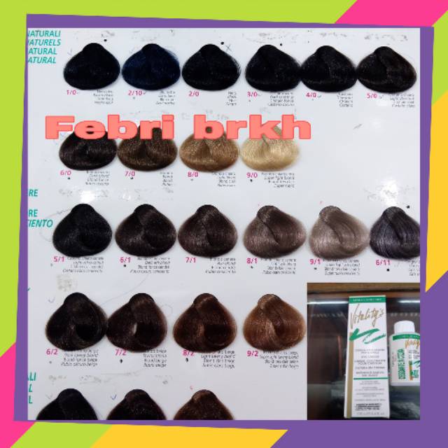 Vitality s Vitalitys Dye Cream Cat Rambut 100ml plus oxidant