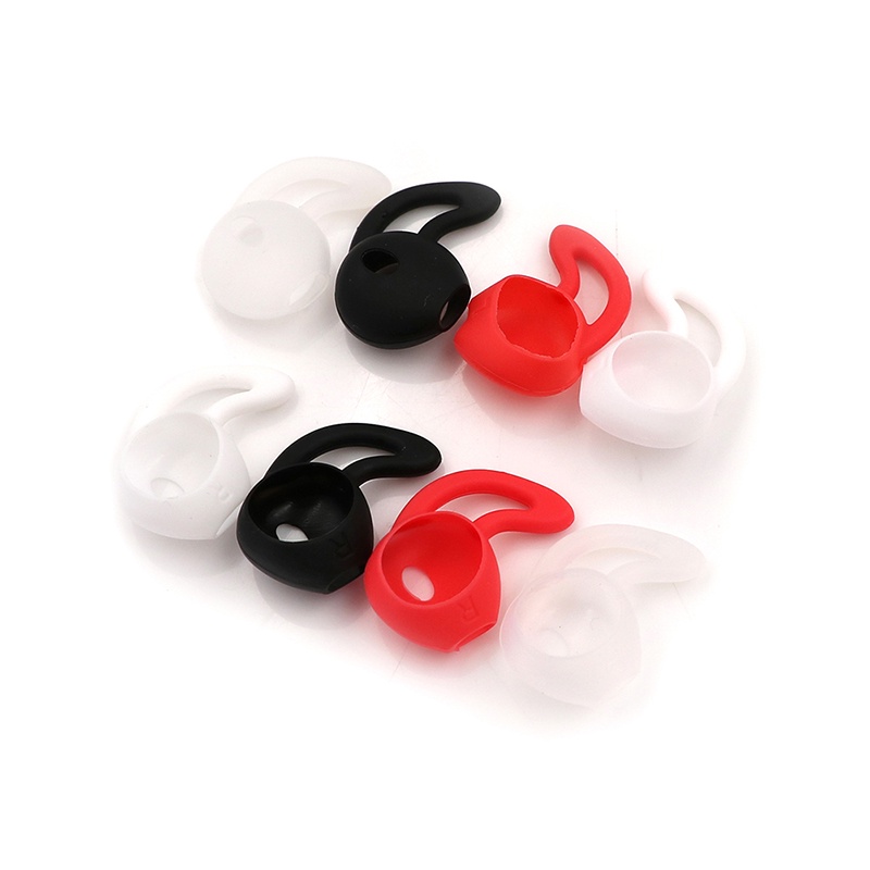 (LUCKID) 5 Pasang cover earphone in-ear Bahan Silikon Untuk Olahraga