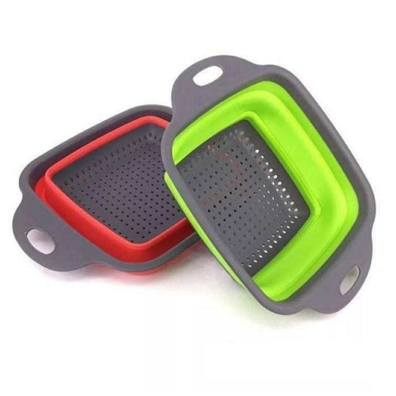 Baskom tirisan / Baskom silicon / Tempat pencuci makanan / Tempat peniris