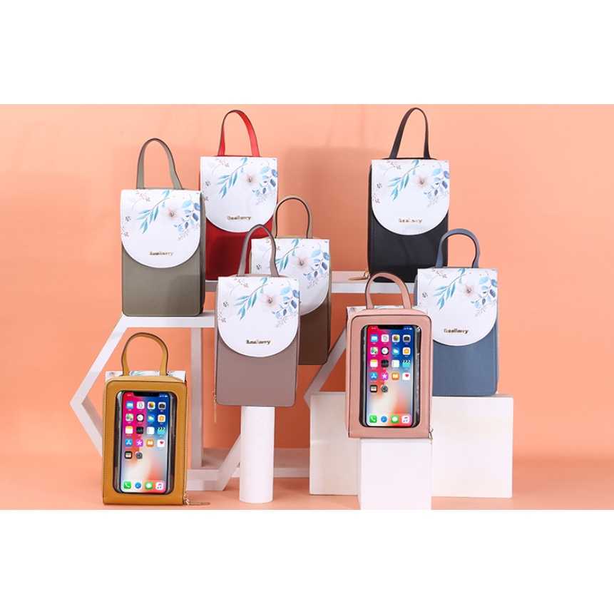 Baellerry Tas Selempang Wanita Tas Handphone Dompet Kulit PU BLY046