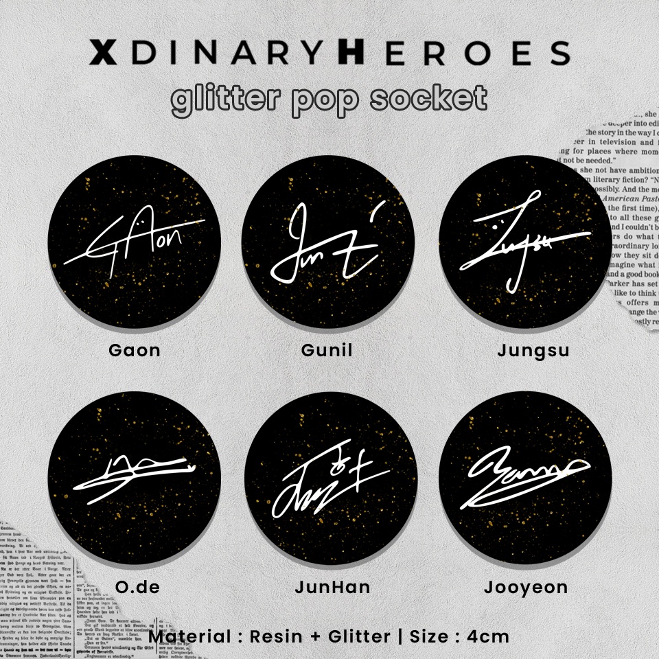 READY STOCK!! Griptok Pop Socket XDINARY HEROES Signature