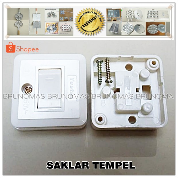 Saklar Tempel Ke Kayu - Skakel Listrik Yestar