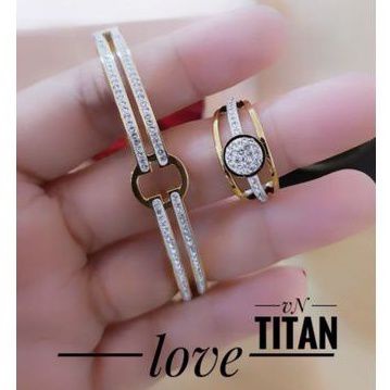 Titanium gelang cincin wanita cantik s133