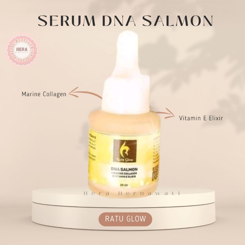 Premium Serum DNA Salmon Ratu Glow plus Marine Collagen dan Vitamin E Elixir