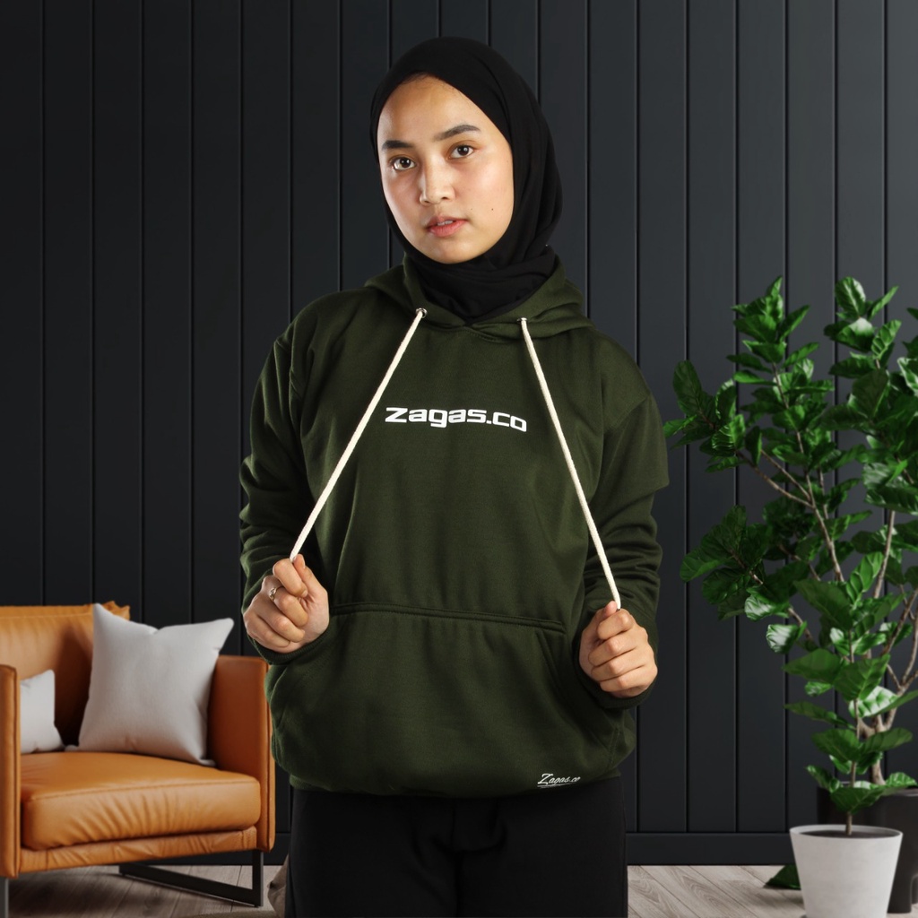 Hoodie Pria Zagas Co Hodie Wanita Sweater Zagas Original