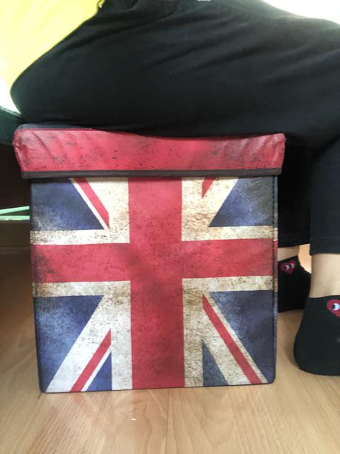 Storage Box Storage Stool Tempat Penyimpanan Mainan Majalah Kursi Organizer