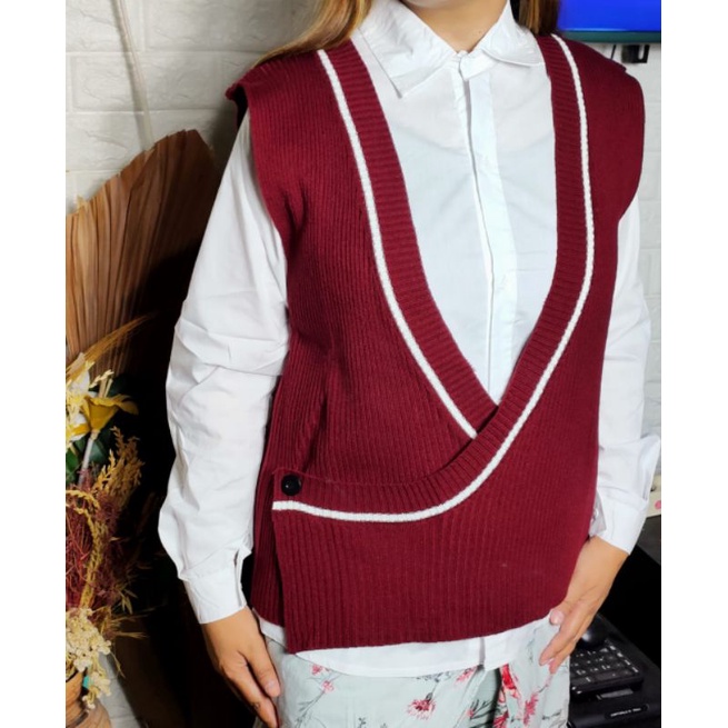 sweater vest SHIFA rompi fashion wanita