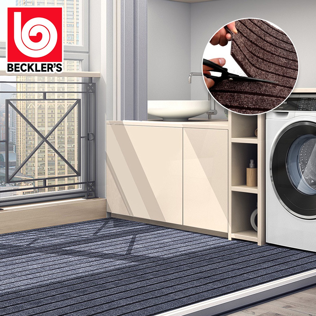 Keset Lantai Premium Motif Garis Bahan Karet PVC 50X120CM Tebal BISA CUSTOM UKURAN