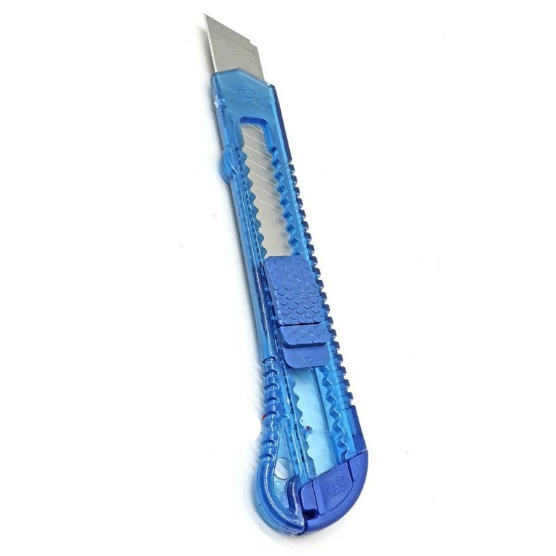 Cutter Besar Pisau Bening Big Knife Plastik Kuat Murah Tajam Sharp Strong Durable High Quality HQ