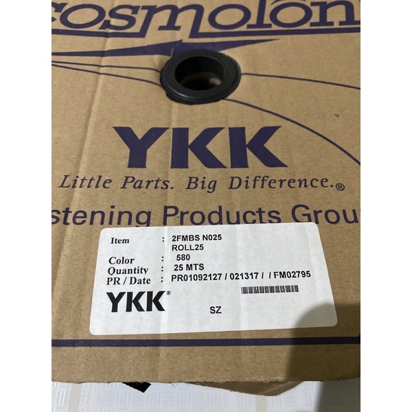 Velcro YKK 25 mm bagian  kasar nya saja - warna hitam ykk lebar 2.5 cm - hook and loop premium ykk Magic Tape Meteran prepet perepet