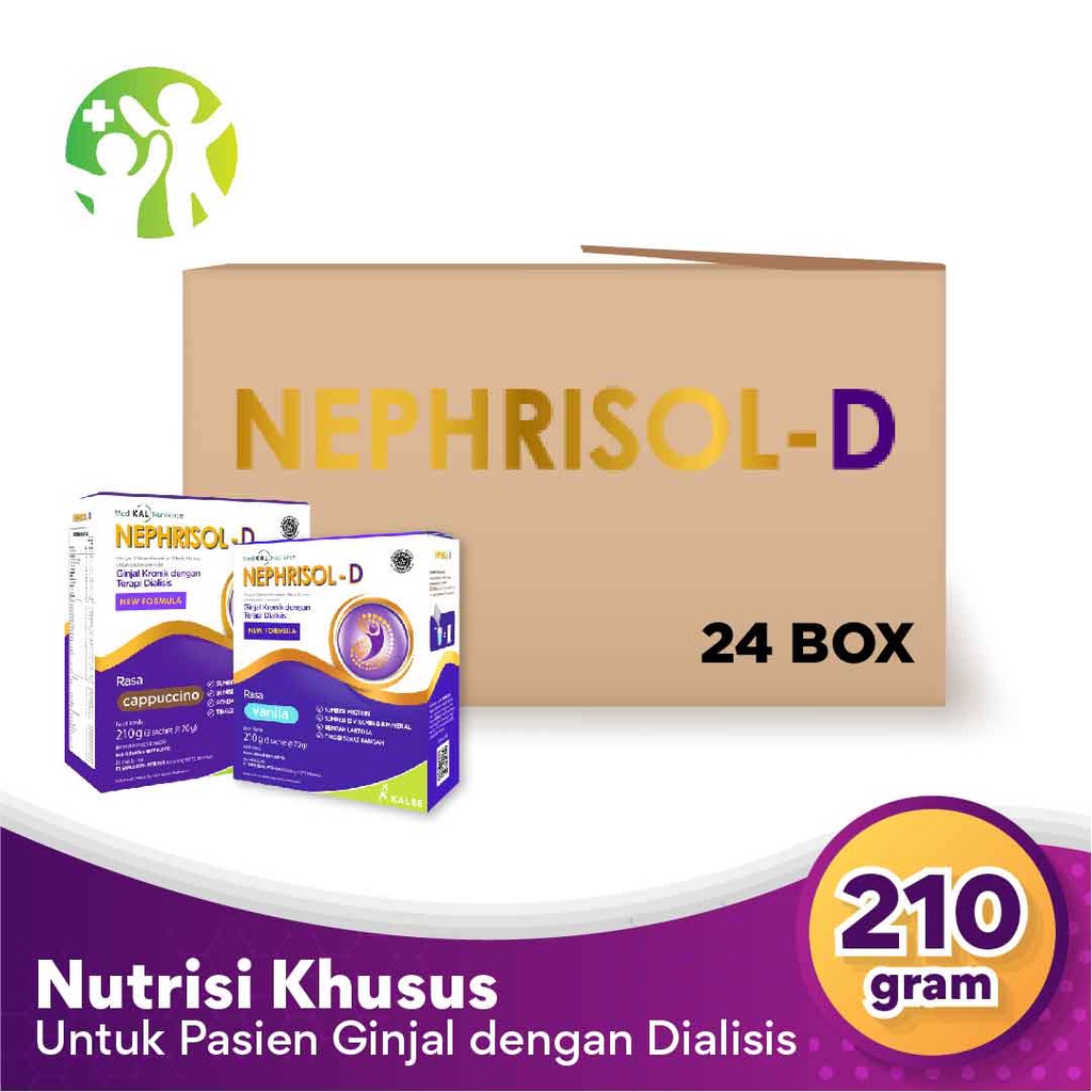 

Bundle 24 Box Nephrisol D - Nutrisi Tinggi Protein Pasien Gagal Ginjal