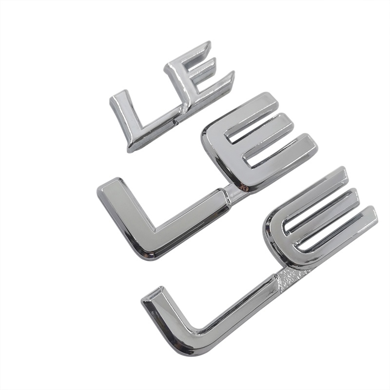 1pc Stiker Emblem Logo LE Bahan ABS Untuk Dekorasi Mobil LE