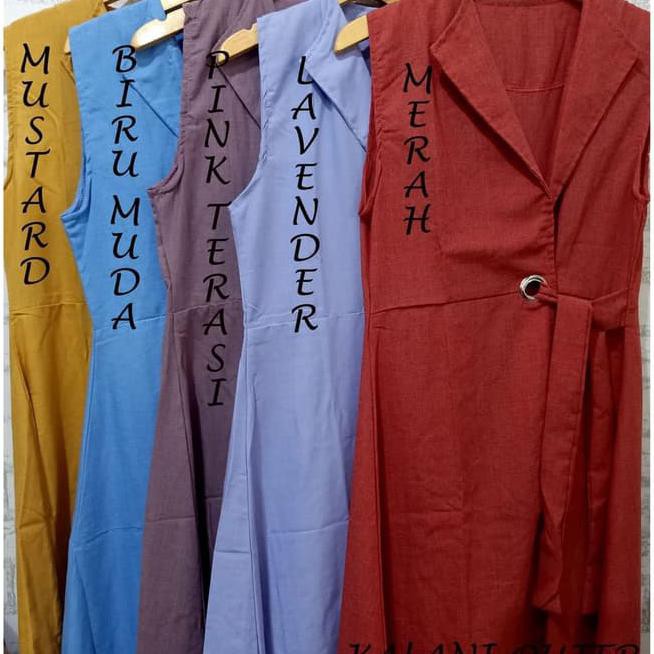 L2Tj Cardigan Wanita - Rompi Wanita - Kalani Outer Fashion Muslim - Navy Gyfl