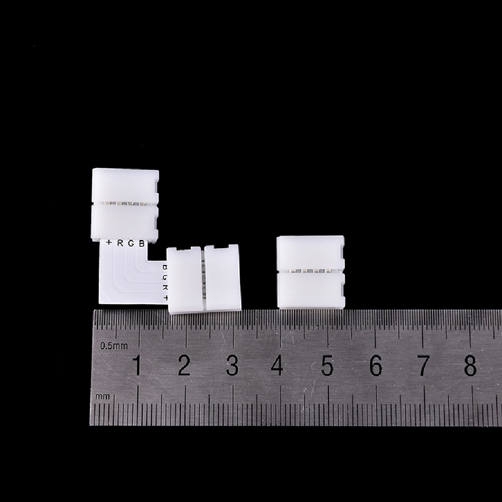 [birth] 10 PCS Mini 4-PIN RGB Connector Adapter For RGB 5050 LED Strip Solderless 10mm [ID]