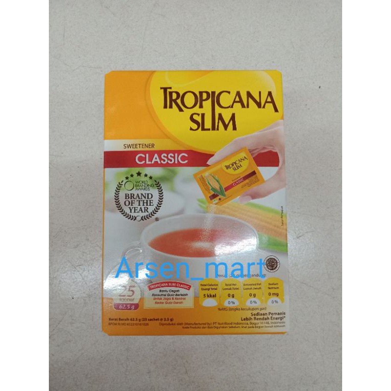 

TROPICANA SLIM SWEETENER 25×2,5gr (isi 25sachet)