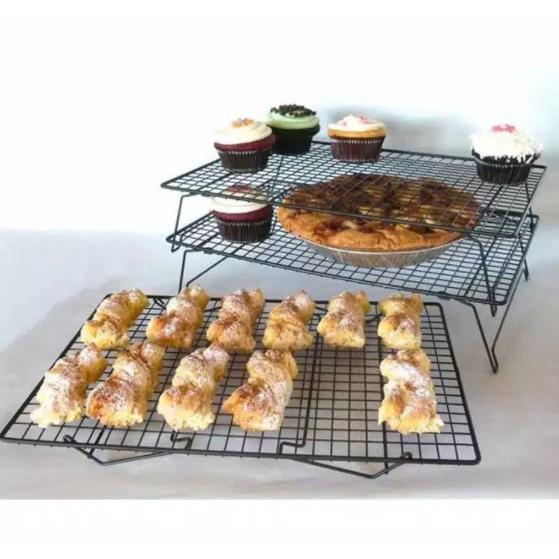 Colling rack susun 3 / rak peniris kue 3 susun