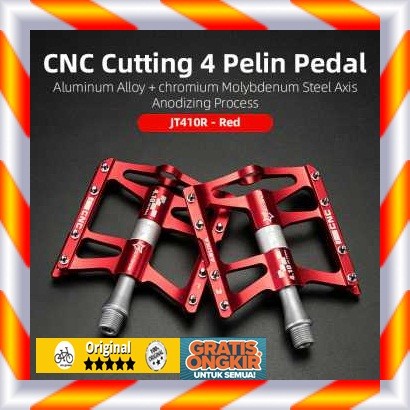 Pedal Sepeda Anti Slip Gunung BMX Polygon MTB United JT410 - Merah