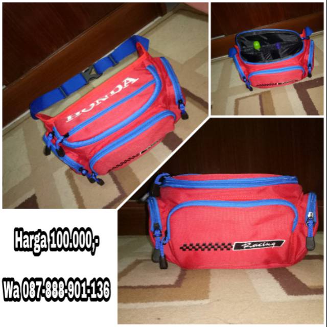 Waistbag honda merah
