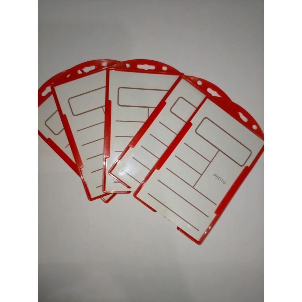 Tempat Casing ID Card/Frame ID Card/Name Tag ID Card - Merah