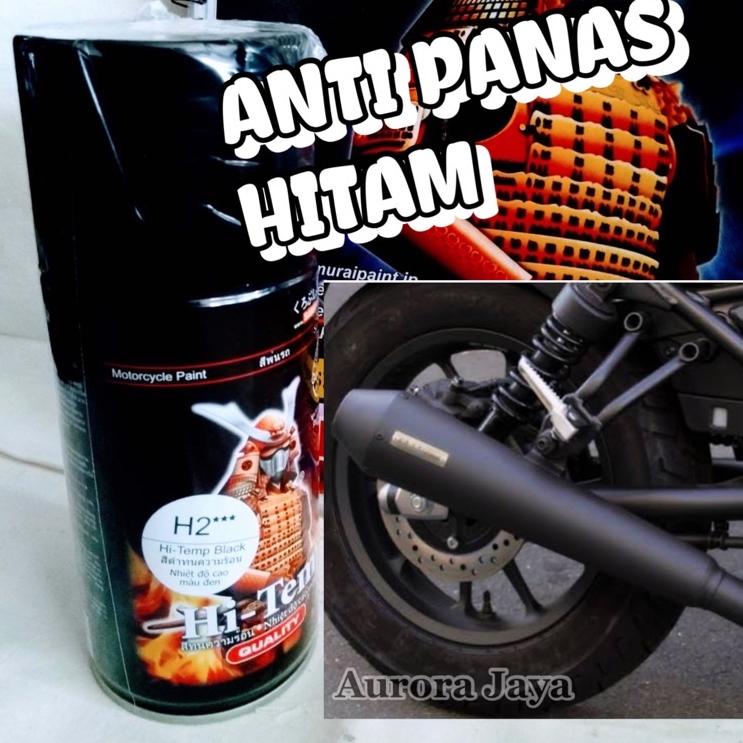 Harga Bersahabat.. Pilox Samurai Hi Temp Black H2 ANTI PANAS Hitam Doff 300ml utk Knalpot Mesin Komp