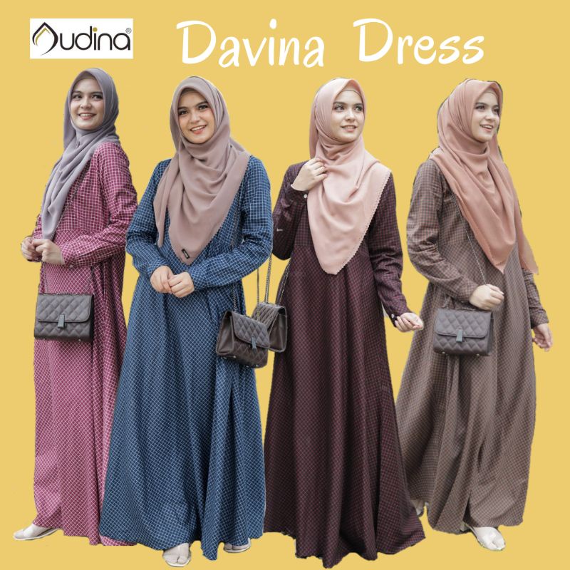 DAVINA DRESS AUDINA/KATUN JEPANG TWILL/GAMIS TERBARU (limited)