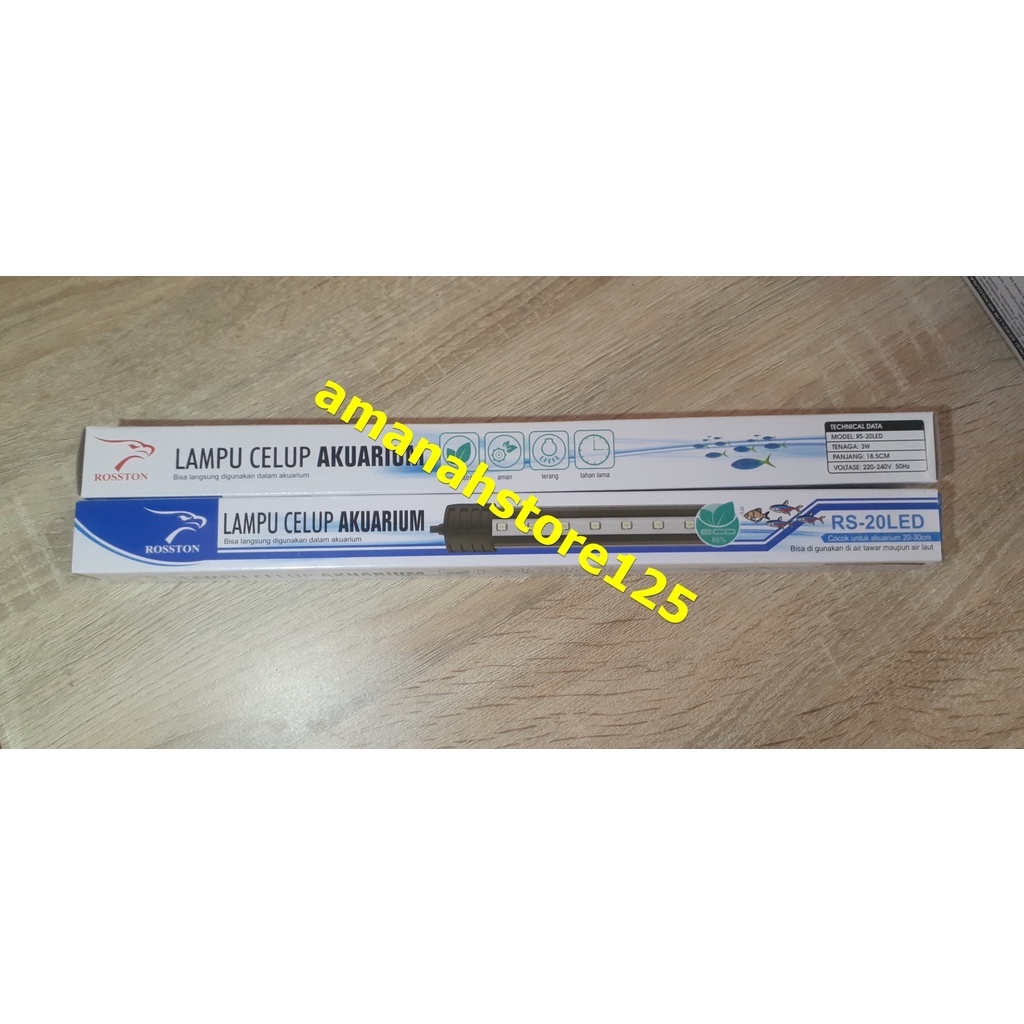 lampu celup Aquarium ROSSTON RS 20-LED