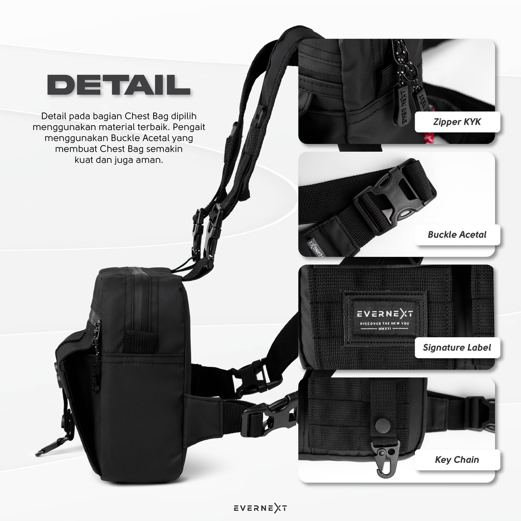 Chest bag Tas Dada Pria Tactical Waterproof CB 1