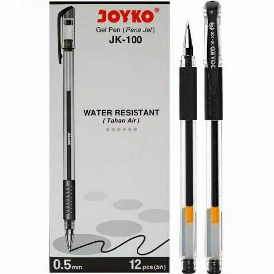 PULPEN / PEN / GEL PEN / BOLPEN JOYKO JK-100 0.5 mm - HITAM