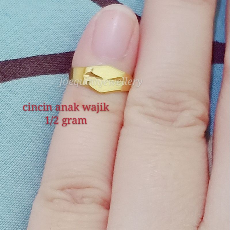 cincin wajik anak emas muda bisa diatur besar kecilnya sendiri